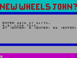 Backdrop artwork for New Wheels, John?