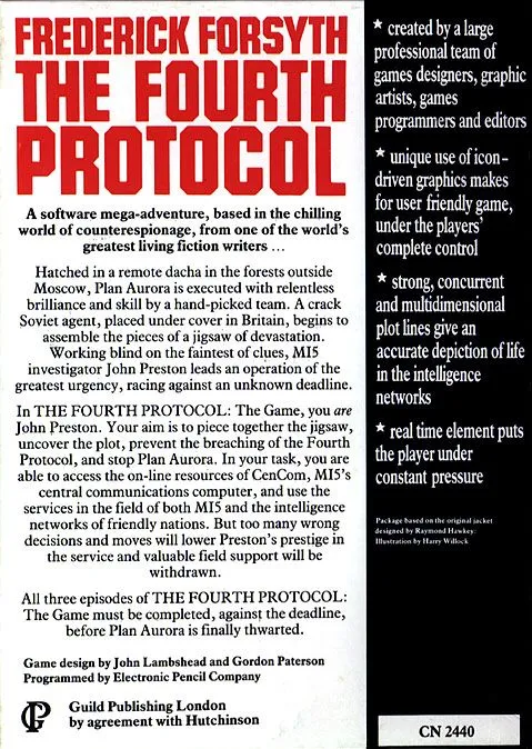 The Fourth Protocol box back