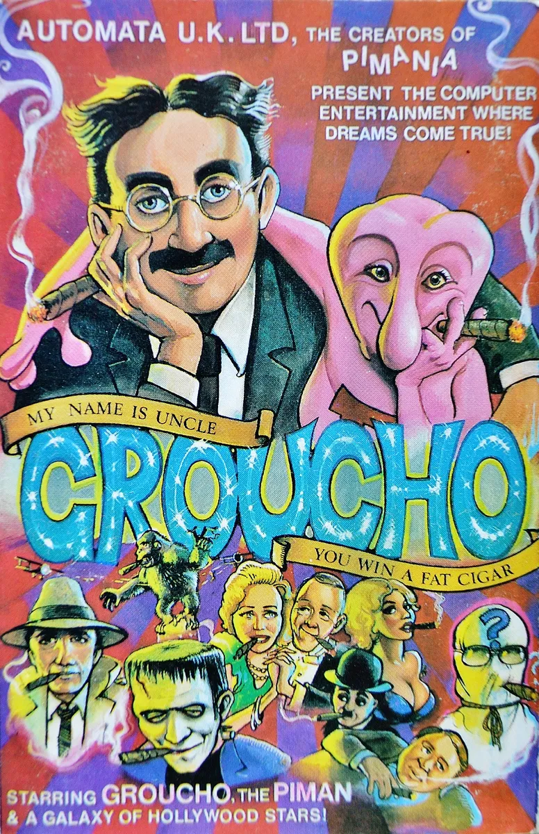 My Name Is Uncle Groucho, You Win A Fat Cigar cover art for Sinclair ZX Spectrum