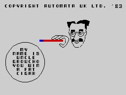 My Name Is Uncle Groucho, You Win A Fat Cigar screenshot