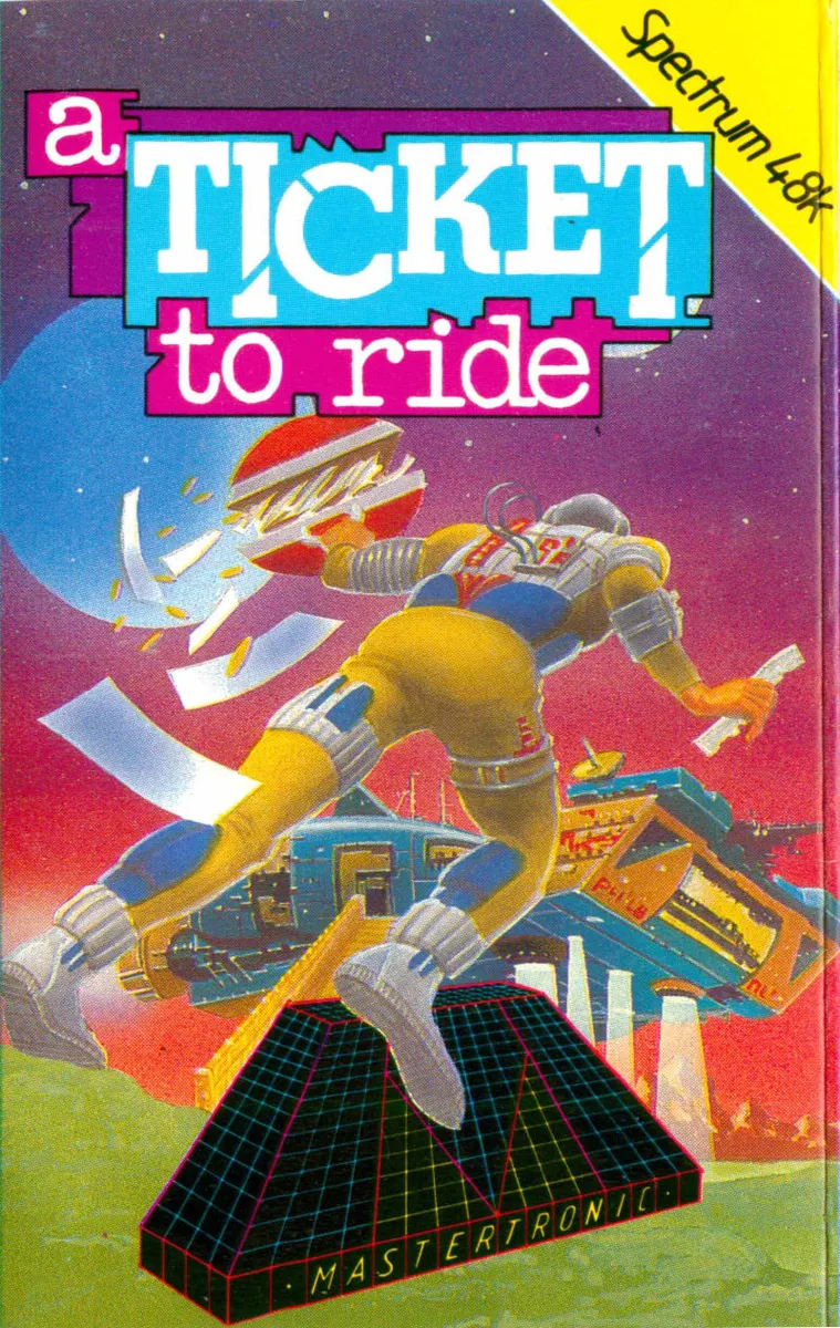 A Ticket to Ride cover art for Sinclair ZX Spectrum