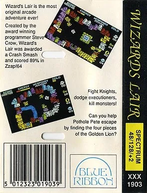 Wizard's Lair box back