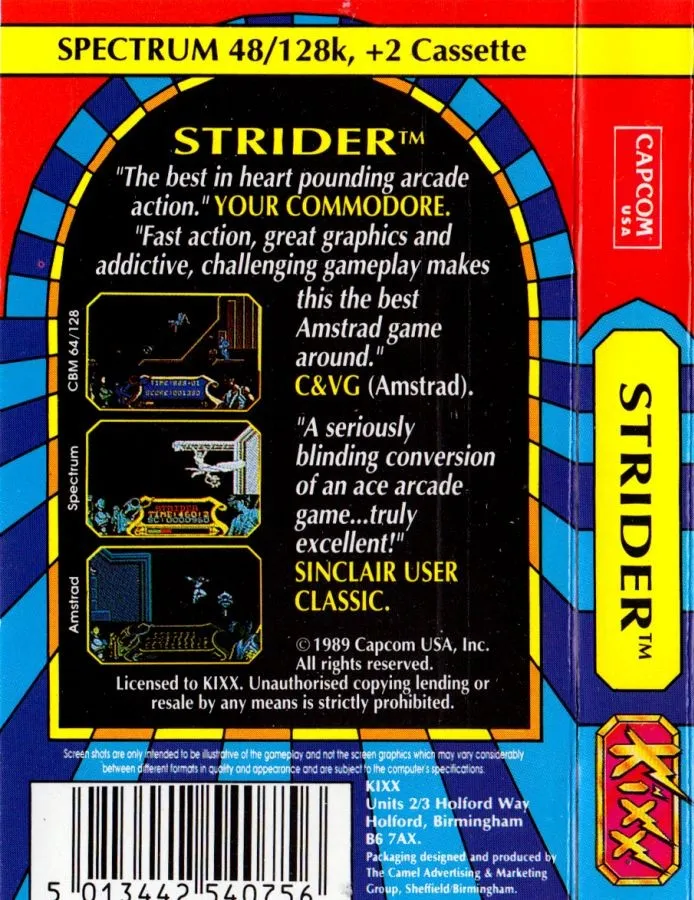 Strider box back