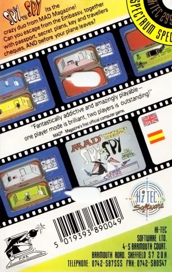 Spy vs  Spy box back