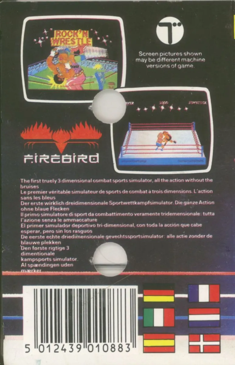 Rock'n Wrestle box back