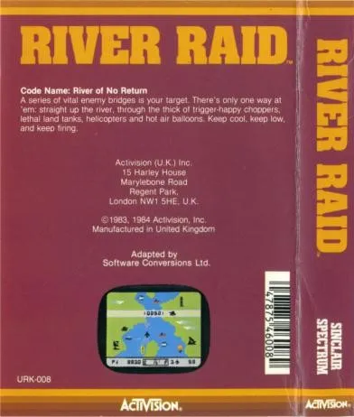 River Raid box back