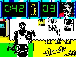 Backdrop artwork for Daley Thompson's Olympic Challenge