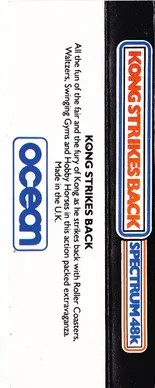 Kong Strikes Back box back