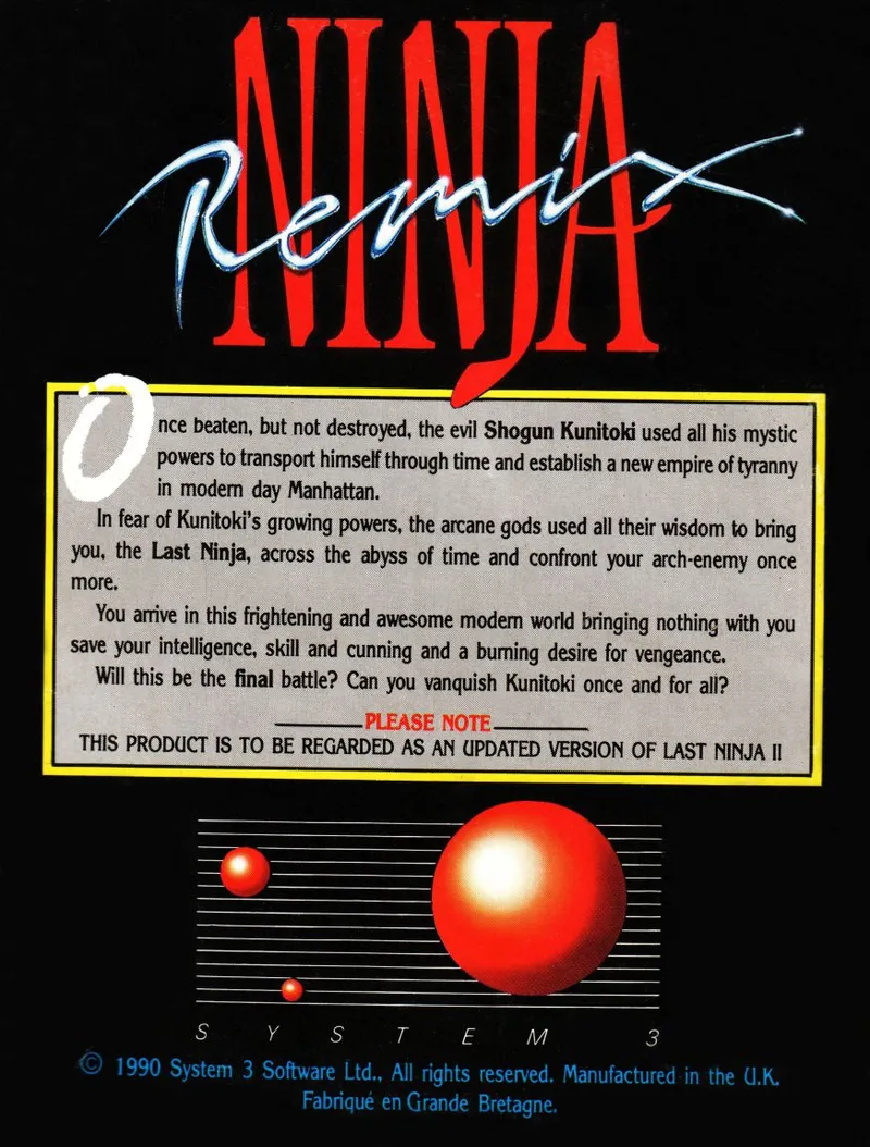 Ninja Remix box back
