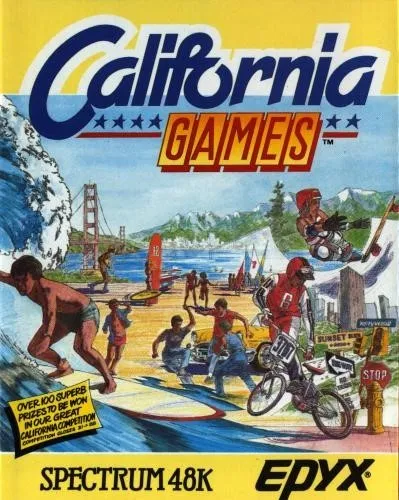 California Games cover art for Sinclair ZX Spectrum