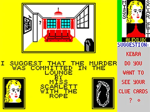 Backdrop artwork for Cluedo