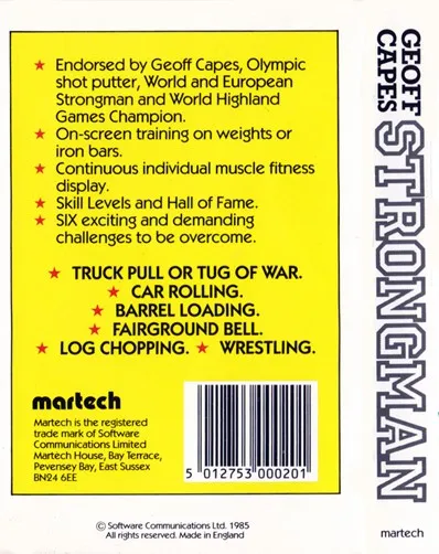 Geoff Capes Strong Man box back