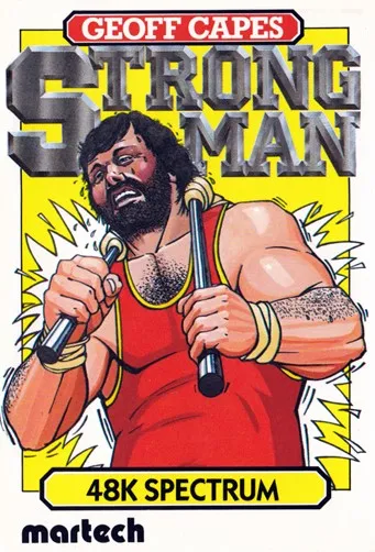 Geoff Capes Strong Man cover art for Sinclair ZX Spectrum