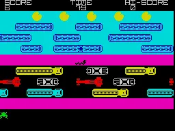 Backdrop artwork for Frogger