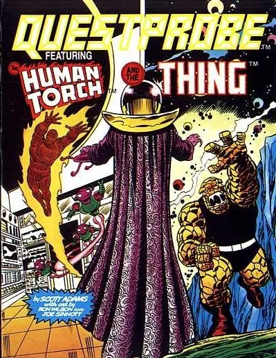 Questprobe featuring Human Torch and the Thing box art