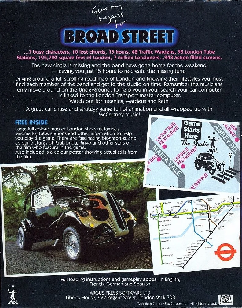 Give My Regards To Broad Street box back