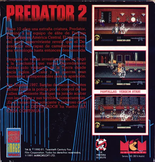 Predator 2 box back