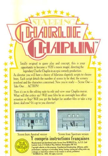 Starring Charlie Chaplin box back