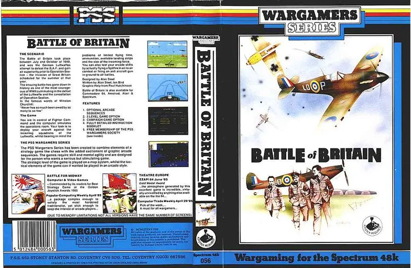 Battle of Britain (Microgame Simulations) cover art for Sinclair ZX Spectrum