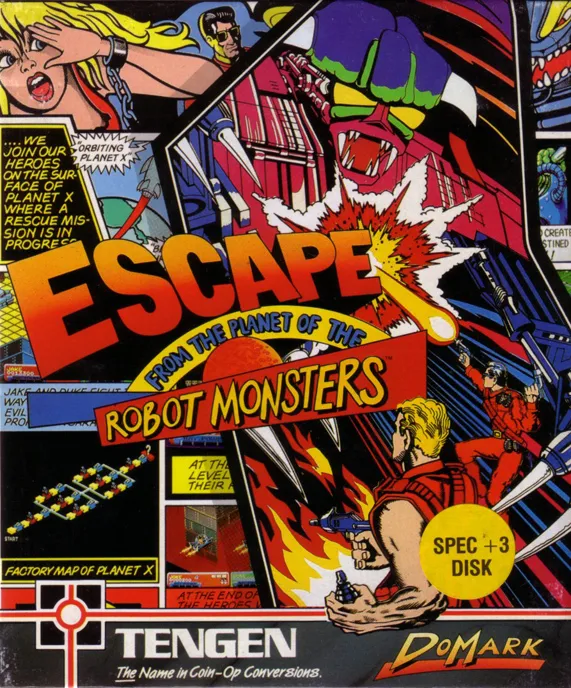 Escape from the Planet of the Robot Monsters box art