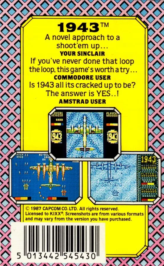 1943: The Battle of Midway box back