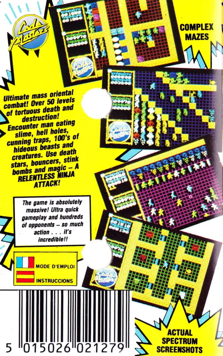 Ninja Massacre box back