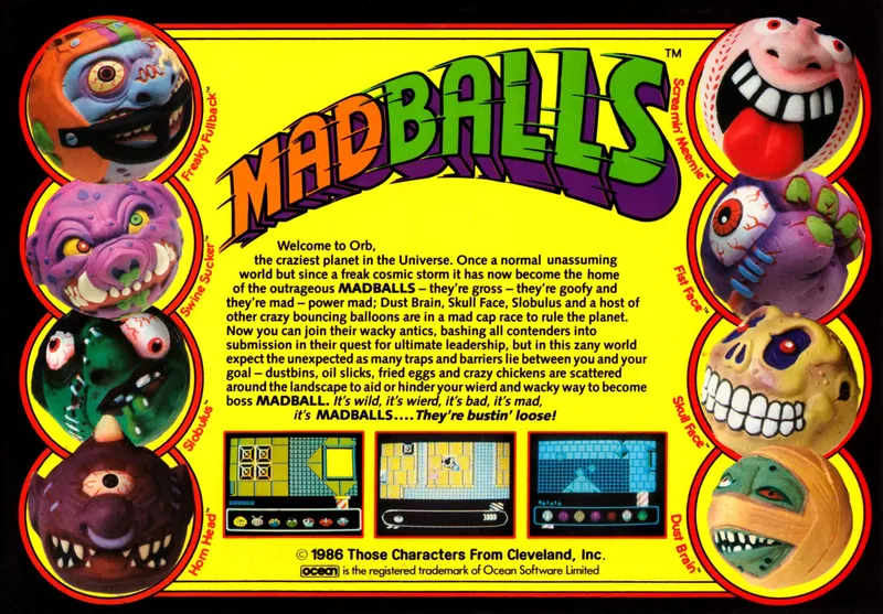 Madballs box back