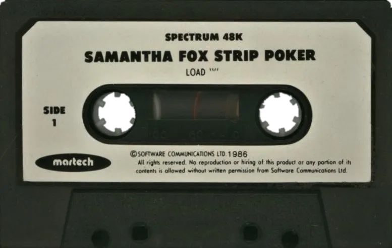 Samantha Fox Strip Poker cart