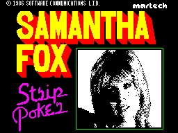 Samantha Fox Strip Poker screenshot