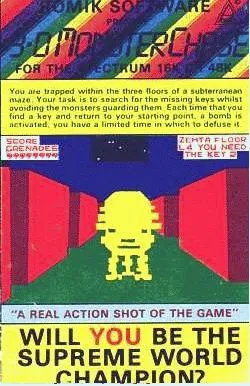 3D Monster Chase cover art for Sinclair ZX Spectrum