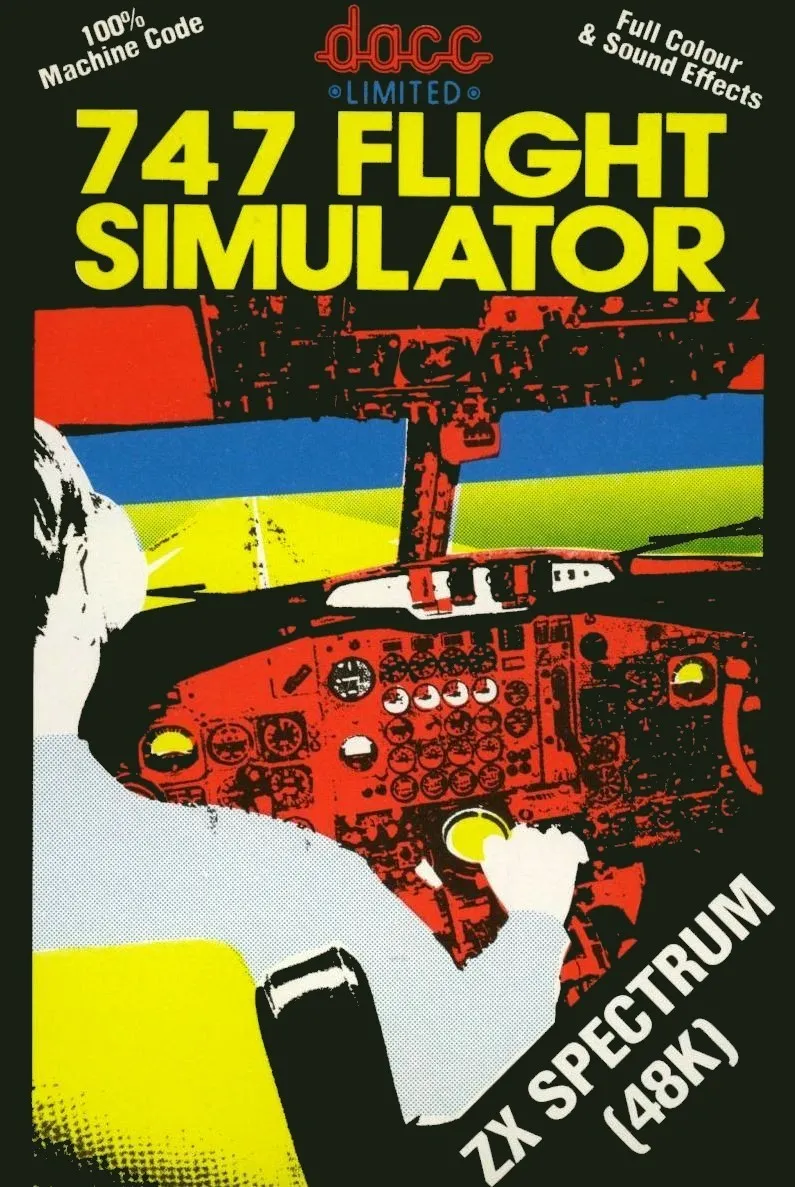 747 Flight Simulator cover art for Sinclair ZX Spectrum