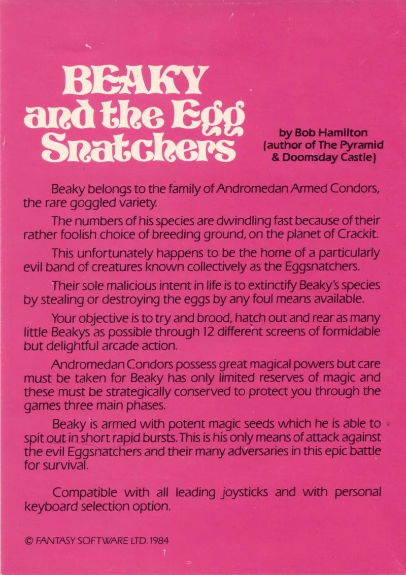 Beaky and the Egg Snatchers box back
