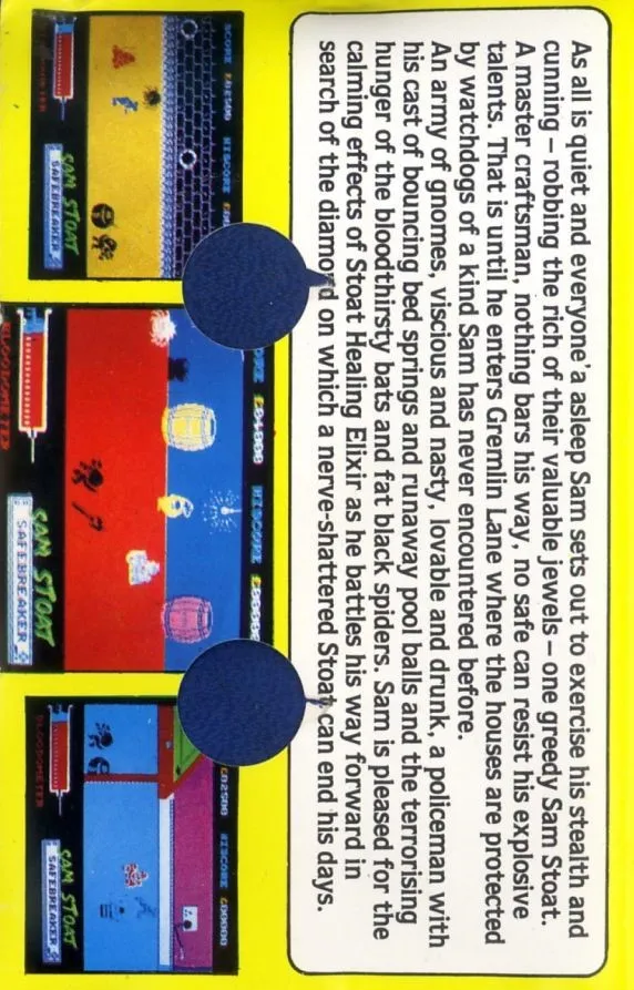 Sam Stoat: Safebreaker box back