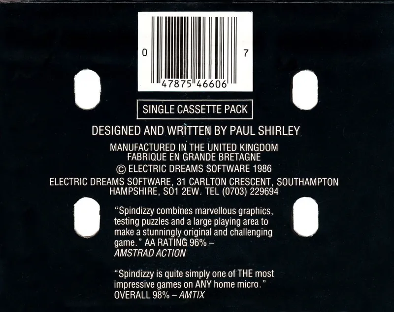 Spindizzy box back