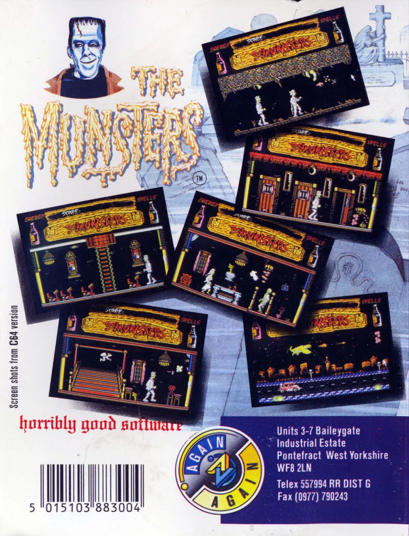The Munsters box back