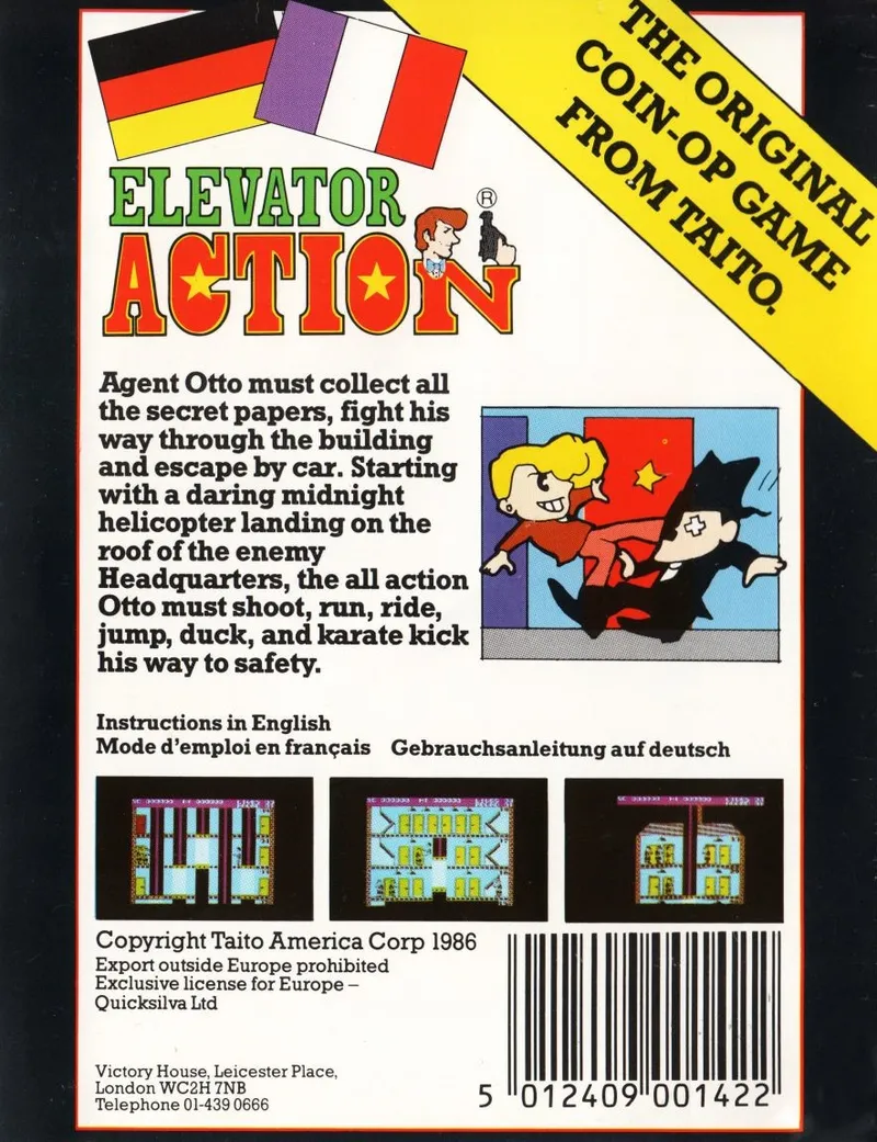 Elevator Action box back