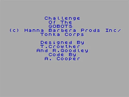 Challenge of the Gobots screenshot