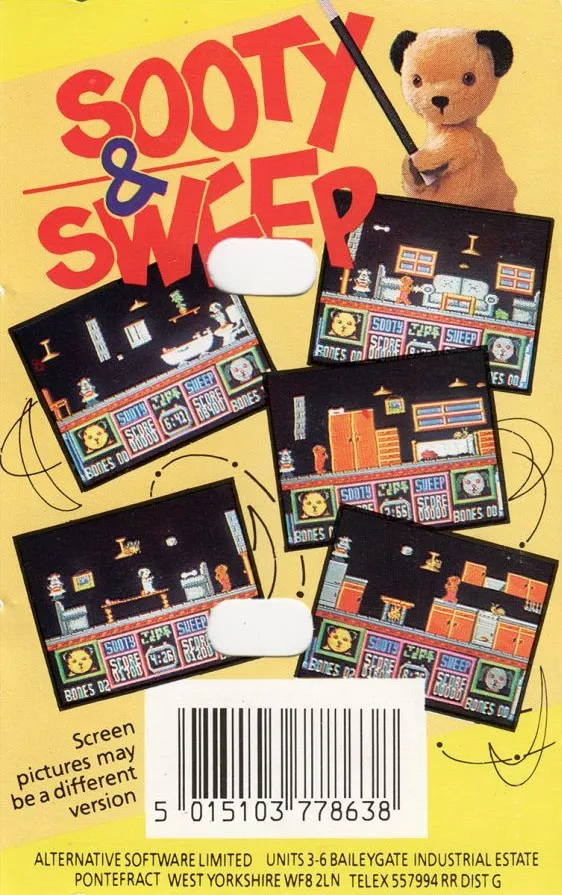 Sooty & Sweep box back