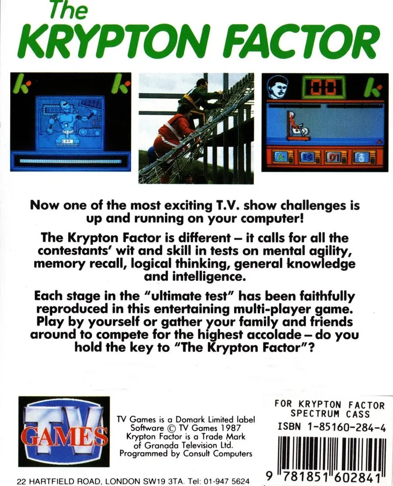 The Krypton Factor box back