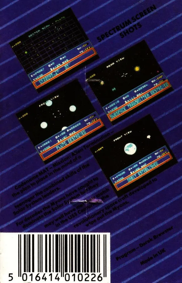 Codename Mat box back