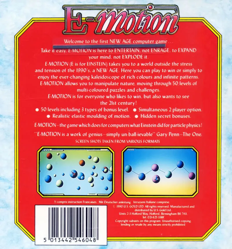 E-Motion box back