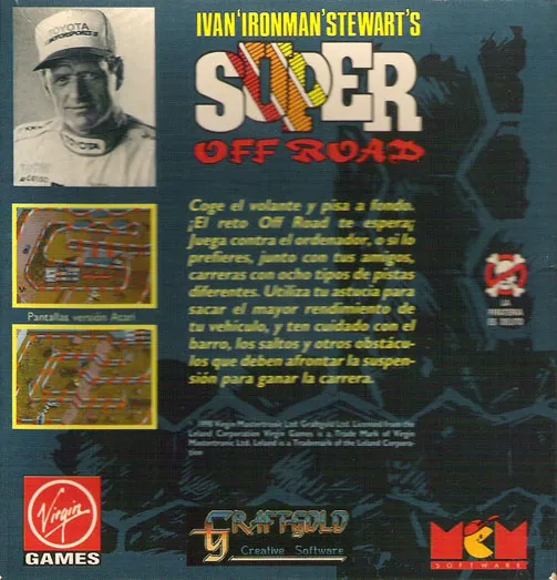 Ivan 'Ironman' Stewart's Super Off Road box back