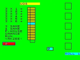 Yakzee! screenshot