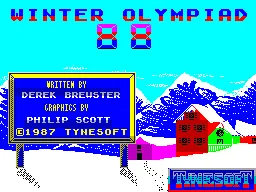 Winter Olympiad '88 screenshot
