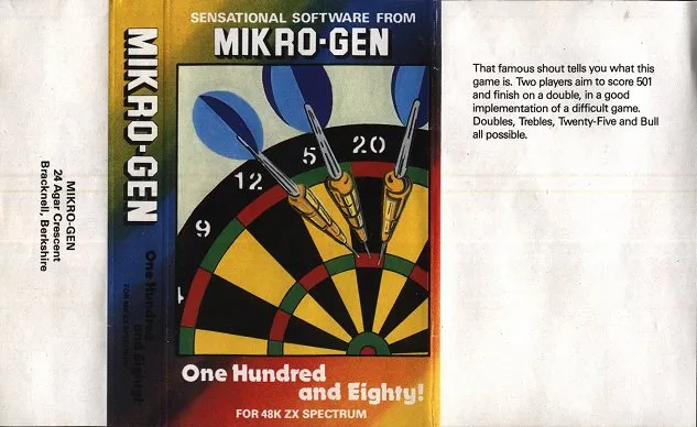 One Hundred and Eighty! box art