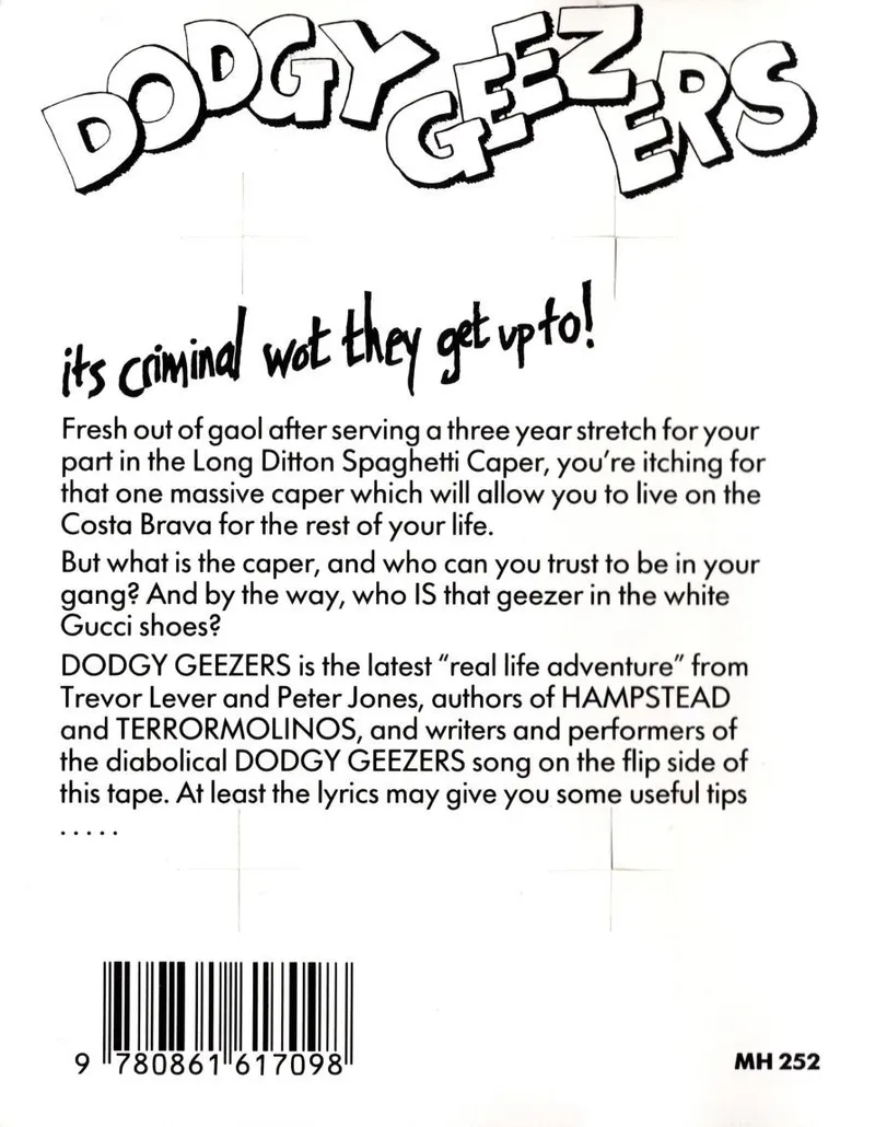 Dodgy Geezers box back