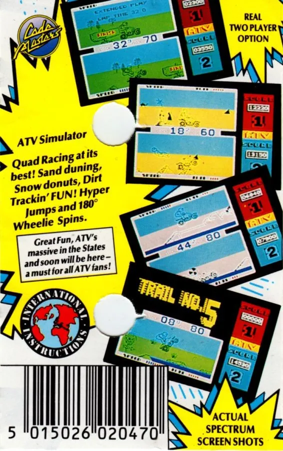 ATV: All Terrain Vehicle Simulator box back