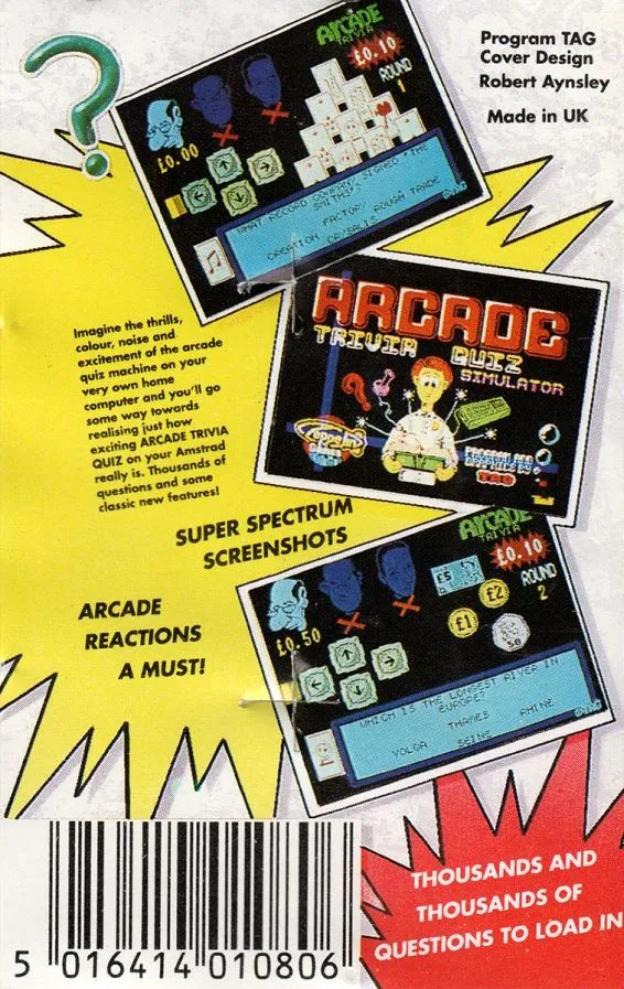 Arcade Trivia Quiz box back