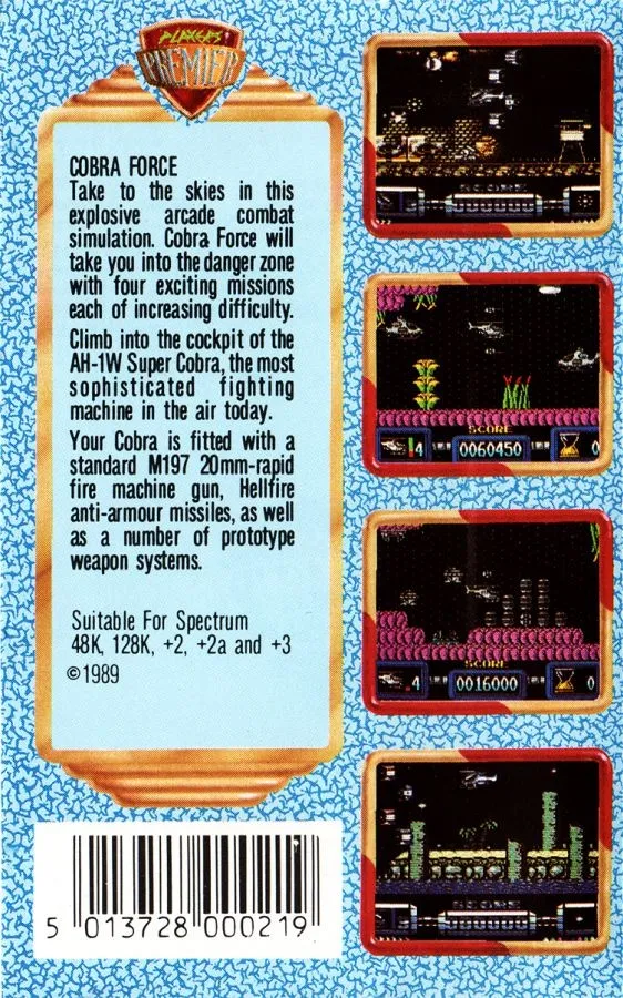 Cobra Force box back