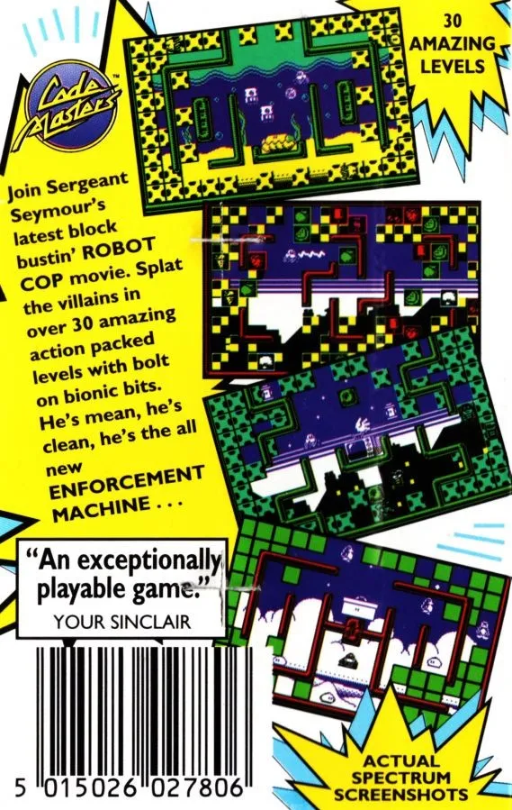 Sergeant Seymour Robotcop box back